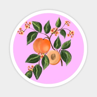Peach pattern 4 Magnet